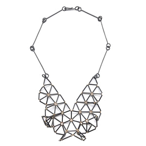 Triangle Cluster Necklace-Necklaces-Emilie Pritchard-Pistachios