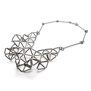 Triangle Cluster Necklace-Necklaces-Emilie Pritchard-Pistachios
