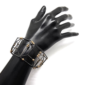 Architectural Box Bracelet-Bracelets-Emilie Pritchard-Pistachios