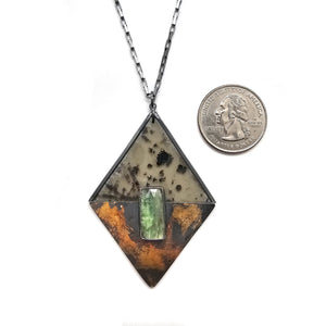 Kyanite Kite Necklace - Pistachios