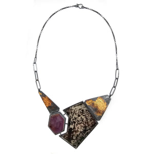 Rosecut Ruby Statement Necklace - Pistachios