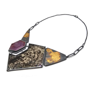 Rosecut Ruby Statement Necklace - Pistachios