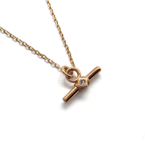 Diamond Bar Necklace - Pistachios