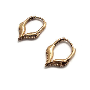 Gold Pointed Huggies - Pistachios