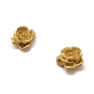 3D Flower Stud Earrings-Earrings-Manali Shinde-Pistachios