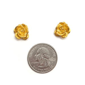 3D Flower Stud Earrings-Earrings-Manali Shinde-Pistachios