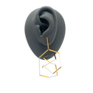 3D Geometric Earrings-Earrings-Yoko Takirai-Pistachios