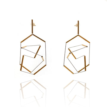 3D Geometric Earrings