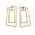 3D Trapezoid Earrings - Gold-Earrings-Yoko Takirai-Pistachios