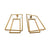 3D Trapezoid Earrings - Gold-Earrings-Yoko Takirai-Pistachios