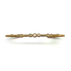 9 Bezel Diamond Cuff-Bracelets-Yasuko Azuma-Pistachios