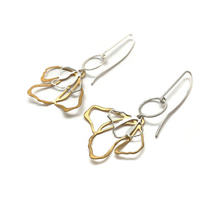 Abstract Flower Petal Drops-Earrings-Anna Krol-Pistachios