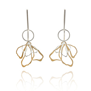 Abstract Flower Petal Drops-Earrings-Anna Krol-Pistachios