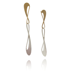 Abstract Wavy Drip Drops-Earrings-Anna Krol-Pistachios