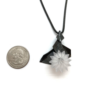 Acrylic Bloom Geometric Necklace-Necklaces-Nicole Schuster-Pistachios