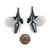 Acrylic and Silver Floral Drop Earrings-Earrings-Nicole Schuster-Pistachios