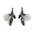 Acrylic and Silver Floral Drop Earrings-Earrings-Nicole Schuster-Pistachios