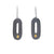 Adam Atkinson - "Gold Dot Oval Dangles"-Earrings-Earrings Galore-Pistachios
