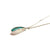 Amazonite Captured Teardrop Necklace-Necklaces-Hilary Finck-Pistachios