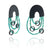Amazonite Chain Arches-Earrings-Heather Guidero-Pistachios