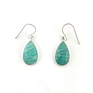 Amazonite Hook Earrings-Earrings-Susanne Kern-Pistachios
