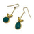 Amazonite and Diamond Drop Earrings-Earrings-Liaung-Chung Yen-Pistachios