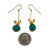 Amazonite and Diamond Drop Earrings-Earrings-Liaung-Chung Yen-Pistachios