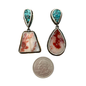 American Turquoise Earrings-Earrings-Lori Francescutti-Pistachios