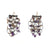 Amethyst and Garnet Dangle Earrings-Earrings-Karen Gilbert-Pistachios