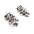 Amethyst and Garnet Dangle Earrings-Earrings-Karen Gilbert-Pistachios