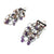 Amethyst and Garnet Dangle Earrings-Earrings-Karen Gilbert-Pistachios