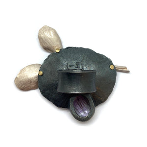 Amethyst and Quartz Statement Ring-Rings-Liaung-Chung Yen-Pistachios