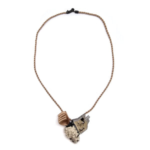 Amour & Tie Rap Necklace-Necklaces-Mélanie Denis-Pistachios
