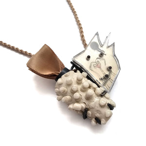 Amour & Tie Rap Necklace-Necklaces-Mélanie Denis-Pistachios