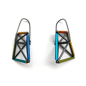 Angular Anodized Earrings-Earrings-Emilie Pritchard-Pistachios