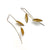 Angular Gold Leaf Earrings-Earrings-Marcin Tyminski-Pistachios