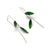 Angular Green Leaf Earrings-Earrings-Marcin Tyminski-Pistachios