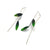 Angular Green Leaf Earrings-Earrings-Marcin Tyminski-Pistachios