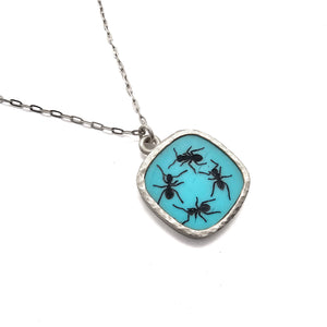 Ant and Rabbit Pendant-Necklaces-Kelly Jean Conroy-Pistachios