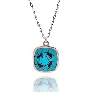 Ant and Rabbit Pendant-Necklaces-Kelly Jean Conroy-Pistachios