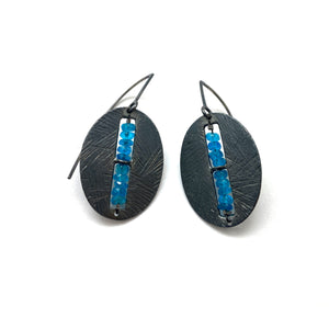 Apatite Window Earrings-Earrings-Heather Guidero-Pistachios