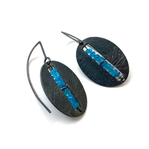 Apatite Window Earrings-Earrings-Heather Guidero-Pistachios