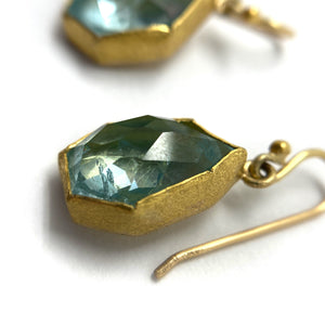 Aquamarine Earrings-Earrings-Petra Class-Pistachios