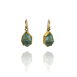 Aquamarine Earrings-Earrings-Petra Class-Pistachios