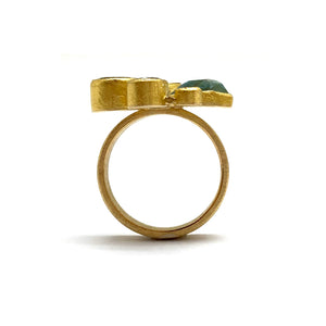 Aquamarine and Diamond Ring-Rings-Petra Class-Pistachios