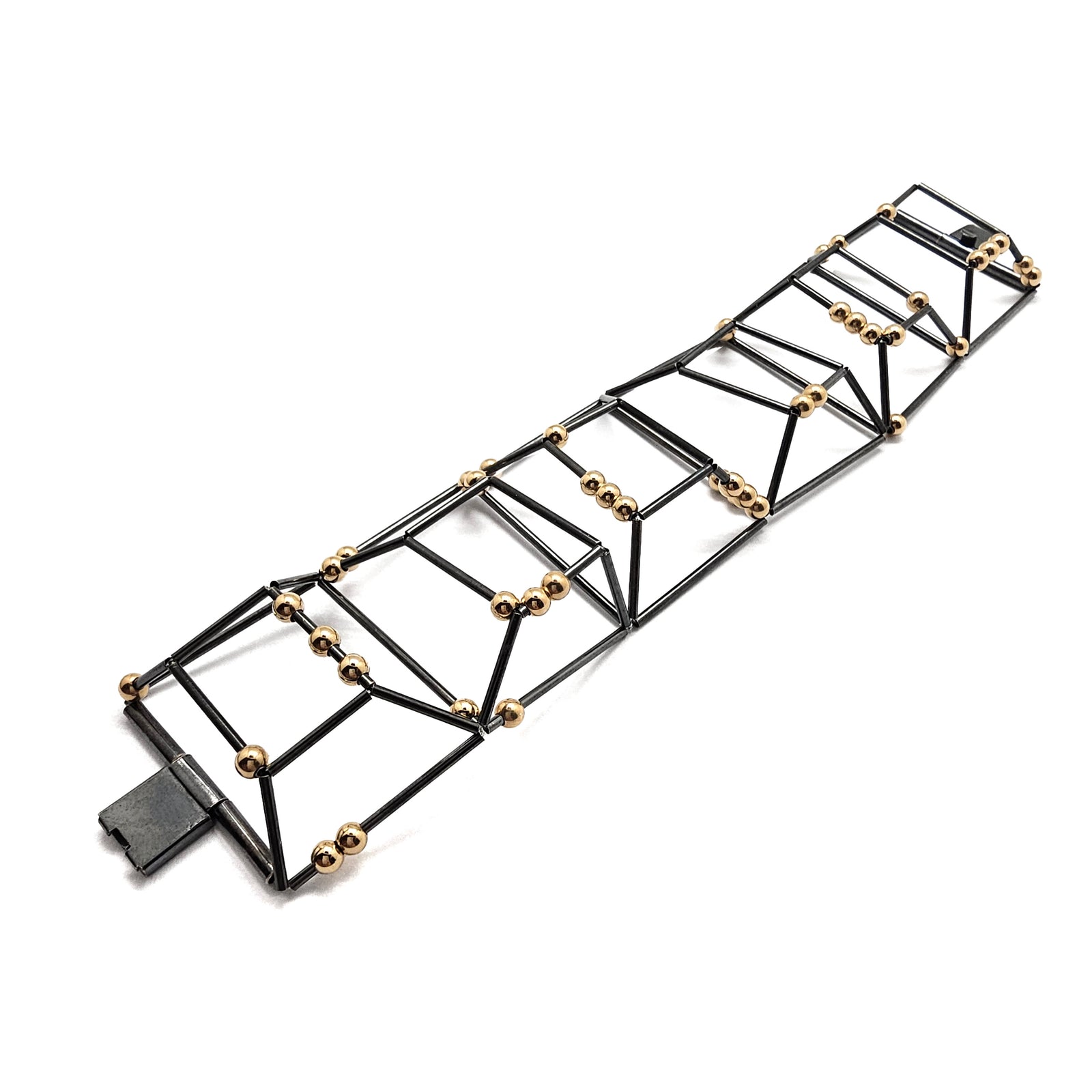 Architectural Box Bracelet-Bracelets-Emilie Pritchard-Pistachios
