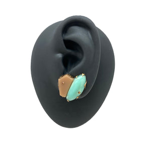 Asymmetric Acrylic Studs-Earrings-Nikki Couppee-Pistachios