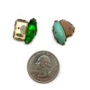 Asymmetric Acrylic Studs-Earrings-Nikki Couppee-Pistachios