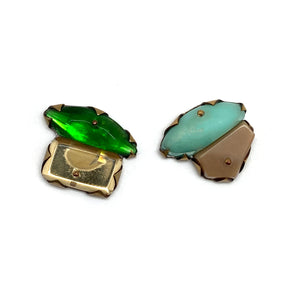 Asymmetric Acrylic Studs-Earrings-Nikki Couppee-Pistachios