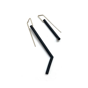 Asymmetric Angle Earrings-Earrings-Joanne Grimonprez-Pistachios